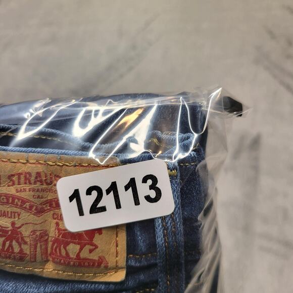 Levis 505 Jeans Womens 12 Blue Straight Leg Stretch Denim Classic 5-Pocket - Picture 11 of 11